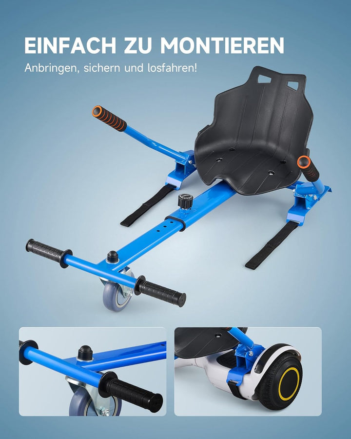 CO-Z Hoverboard Sitz Hoverkart Gokart Sitz für 6,5 Zoll 8,5 und 10 Zoll Hoverboards Sitzscooter Sitz