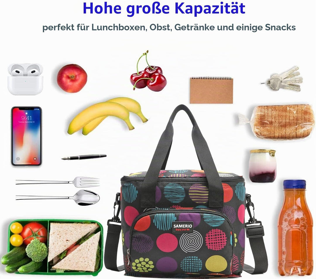 Kühltasche Erwachsene Picknicktasche Grosser Lunchtasche Isolierte Mittagessen Tasche Thermotasche K