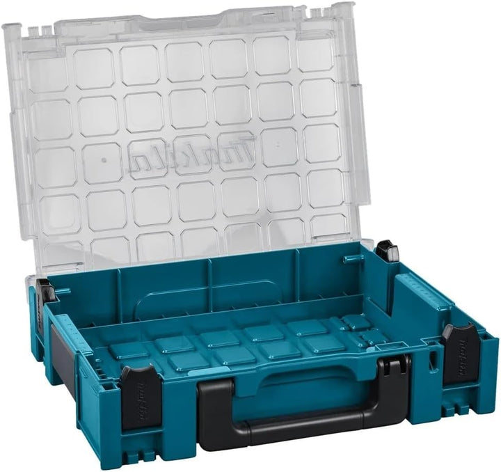 Makita 191X84-4 MAKPAC-Organizer, leer, ohne Boxeinsätze, Klarsichtdeckel, verknüpfbar an Koffersyst