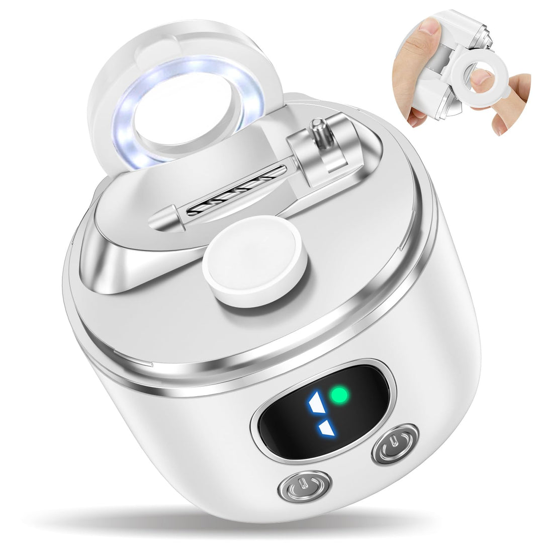 Elektrischer Nagelknipser, USB-wiederaufladbarer automatischer Nageltrimmer und Poliermaschine mit L