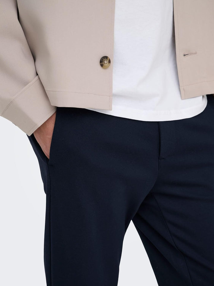 Only &amp; Sons Male Chino Hose ONSMARK Slim Fit Chino Hose 27W / 32L Night Sky, 27W / 32L Night Sky