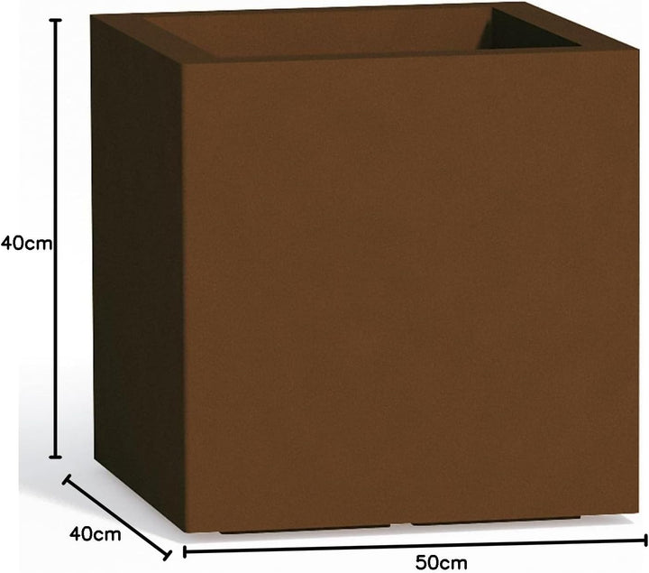 Tekcnoplast Cube 40 x 40 x 40 cm, braun 40x40x40 Braun, 40x40x40 Braun