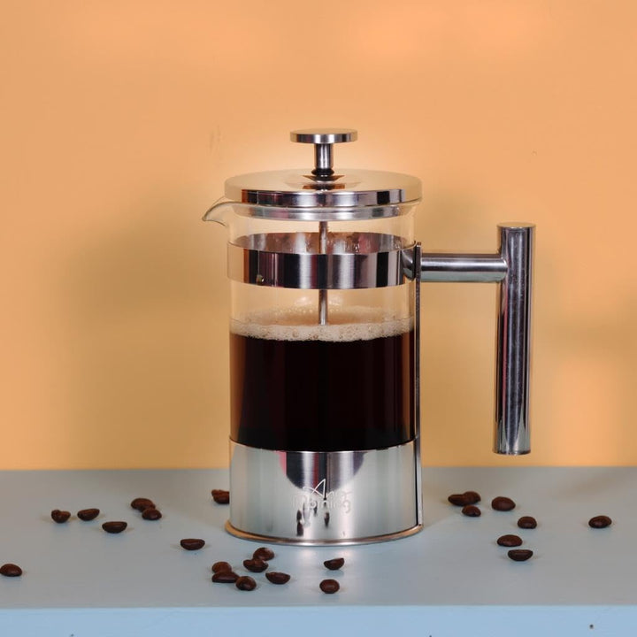 Any Morning French Press Kaffeebereiter | Kaffeekanne aus Edelstahl | Pressstempelkanne für frischen