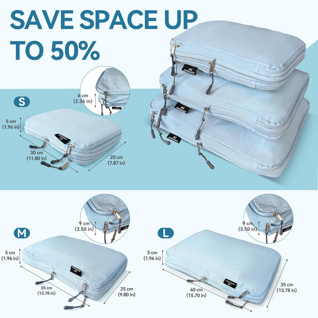 NANDADEVI Koffer Organizer, Packing Cubes, Reise Gadgets Travel Essentials Kofferorganizer für Koffe