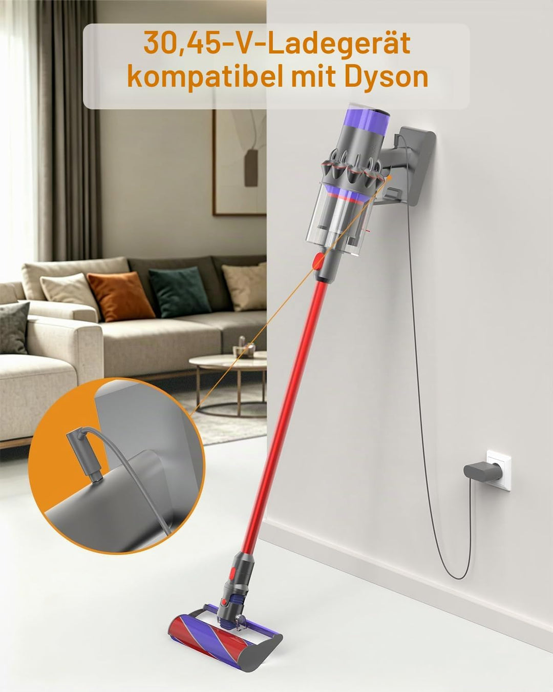 Dyson V10 Ladekabel Netzteil für Dyson V10 V11 V12 V15 SV12 SV14 SV15 SV16 SV20 SV22 Cyclone Absolut