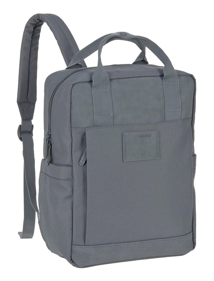 LÄSSIG Baby Wickelrucksack Wickeltasche Rucksack mit Wickelunterlage, Kinderwagenbefestigung, Flasch