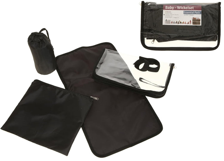 6 TEILE Set: ALESSANDRO Wickeltasche FLEUR Babywickeltasche + Wickelmatte + Windeltasche + Wäschesac