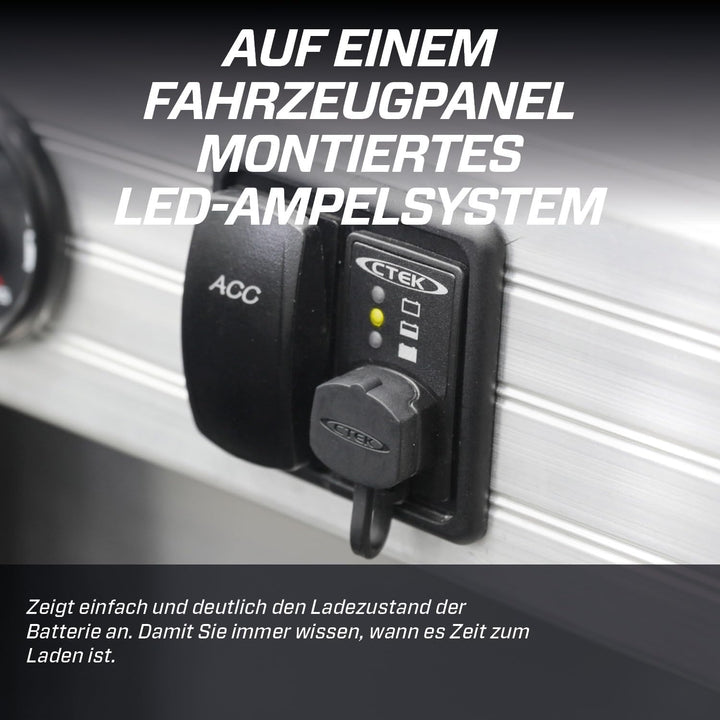 CTEK Indicator Panel 1,5 M, LED-Anzeige zur Anzeige des Batterieladezustands, zeigt an, wann es Zeit