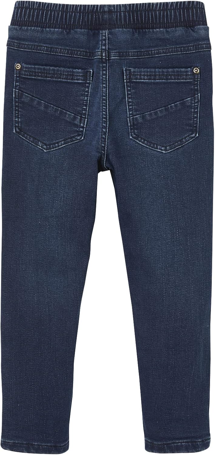 Vertbaudet Gefütterte Jungen Jeans, Straight-Fit, Bundweite verstellbar Bleu 86, Bleu 86