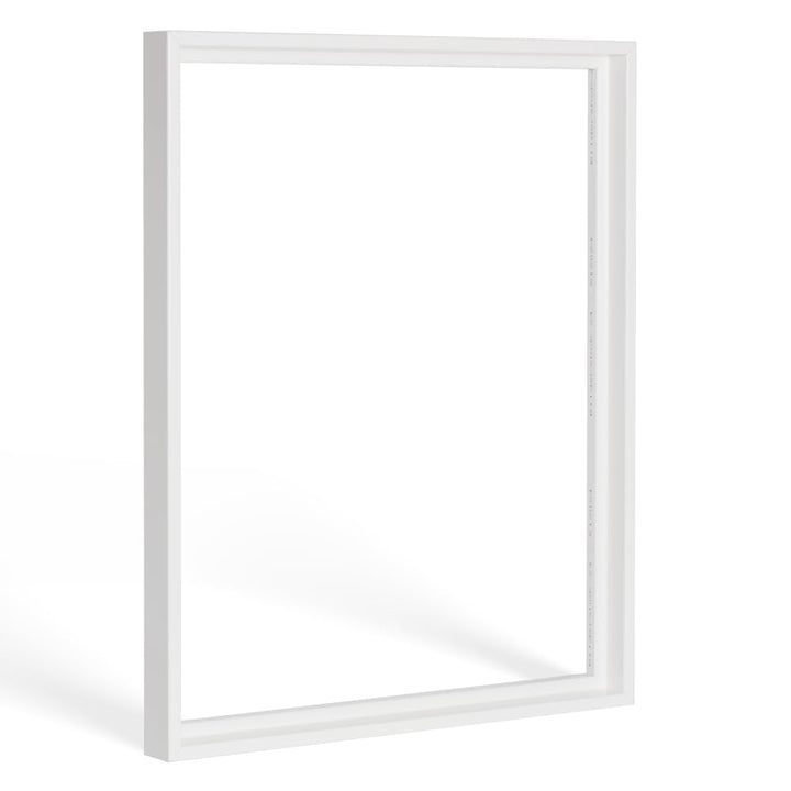 Bildershop-24 Schattenfugenrahmen Lemgo für Keilrahmenbilder und Leinwände 18x24cm Weiss Matt 18x24c