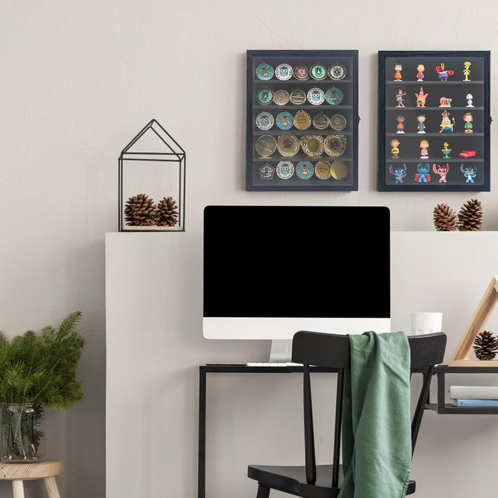 GraduationMall 3D Bilderrahmen mit Abnehmbaren Regalen 28x35cm Tief Objektrahmen zum Befüllen für Mi