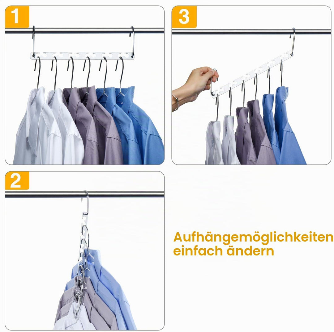 HOUSE DAY Platzsparende Kleiderbügel für Kleiderbügel Platzsparend Kleiderschränke Bügel Veranstalte