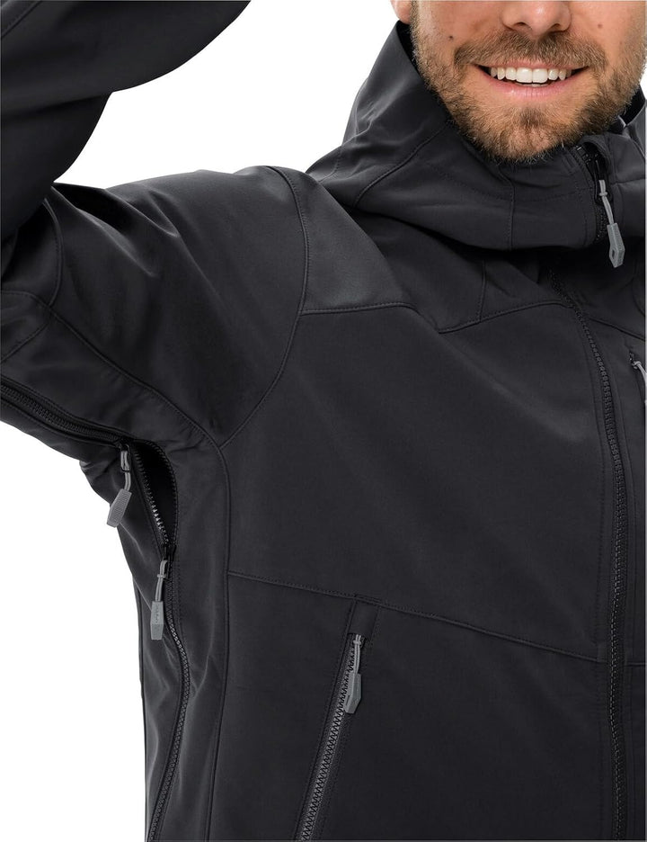 VAUDE Herren Shoftshelljacke Roccia Softshell Jacket II, 100% winddicht, atmungsaktiv, wasserabweise