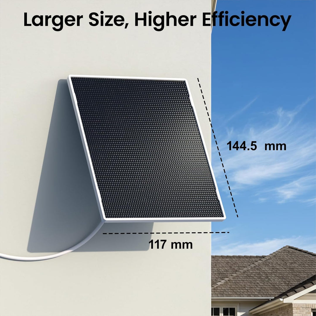GALAYOU Solarpanel für Überwachungskamera Aussen Akku,WLAN IP Kamera Outdoor,360° verstellbare Halte