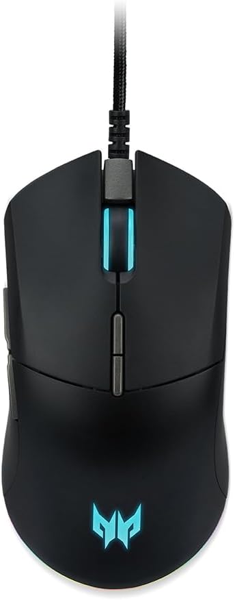Acer Predator Maus Cestus 330, Gaming-Maus, ergonomisches Design, bis zu 16000 DPI, 5 DPI-Shift-Sett