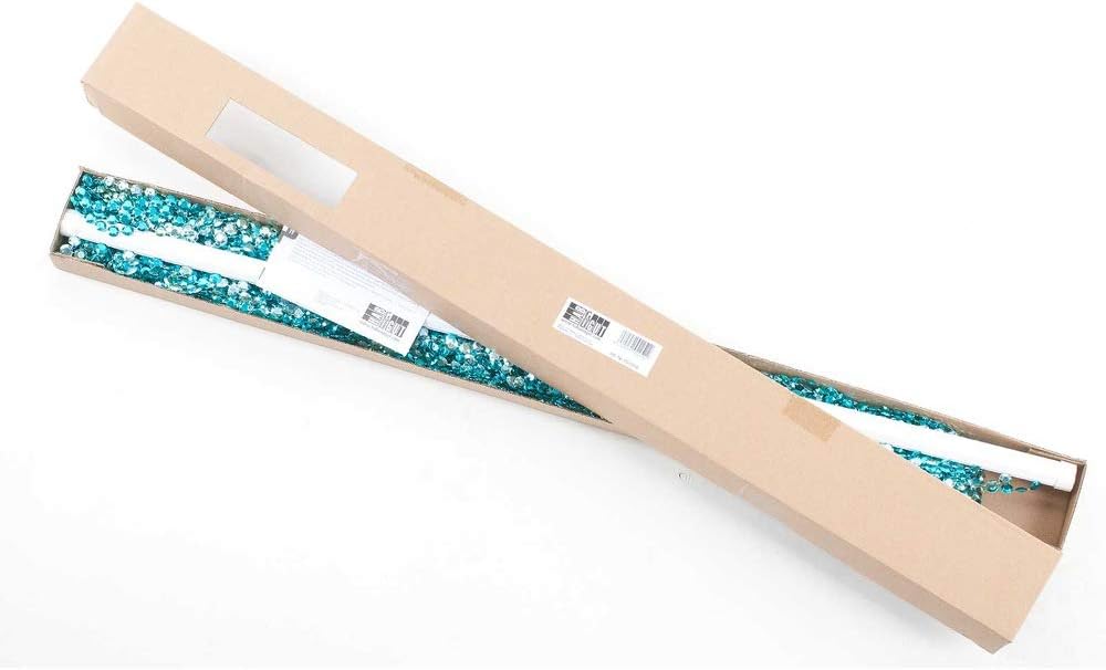 HAB & GUT -DV0358- Türvorhang DIAMANTEN Blue-METALLIC 90x200 Perlenvorhang