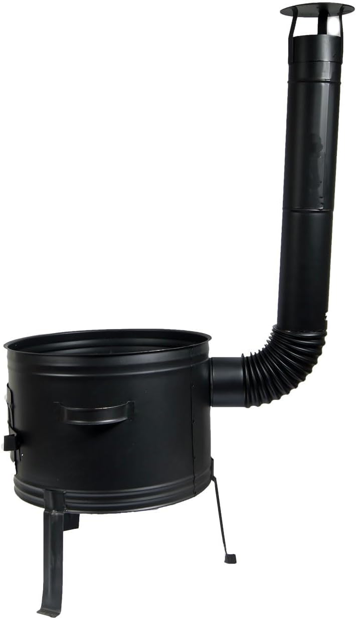 troph-e-shop Ofen 42 für Gulaschkessel Holzofen Gulaschkanone Terrassenofen für Topf bis 35 Liter