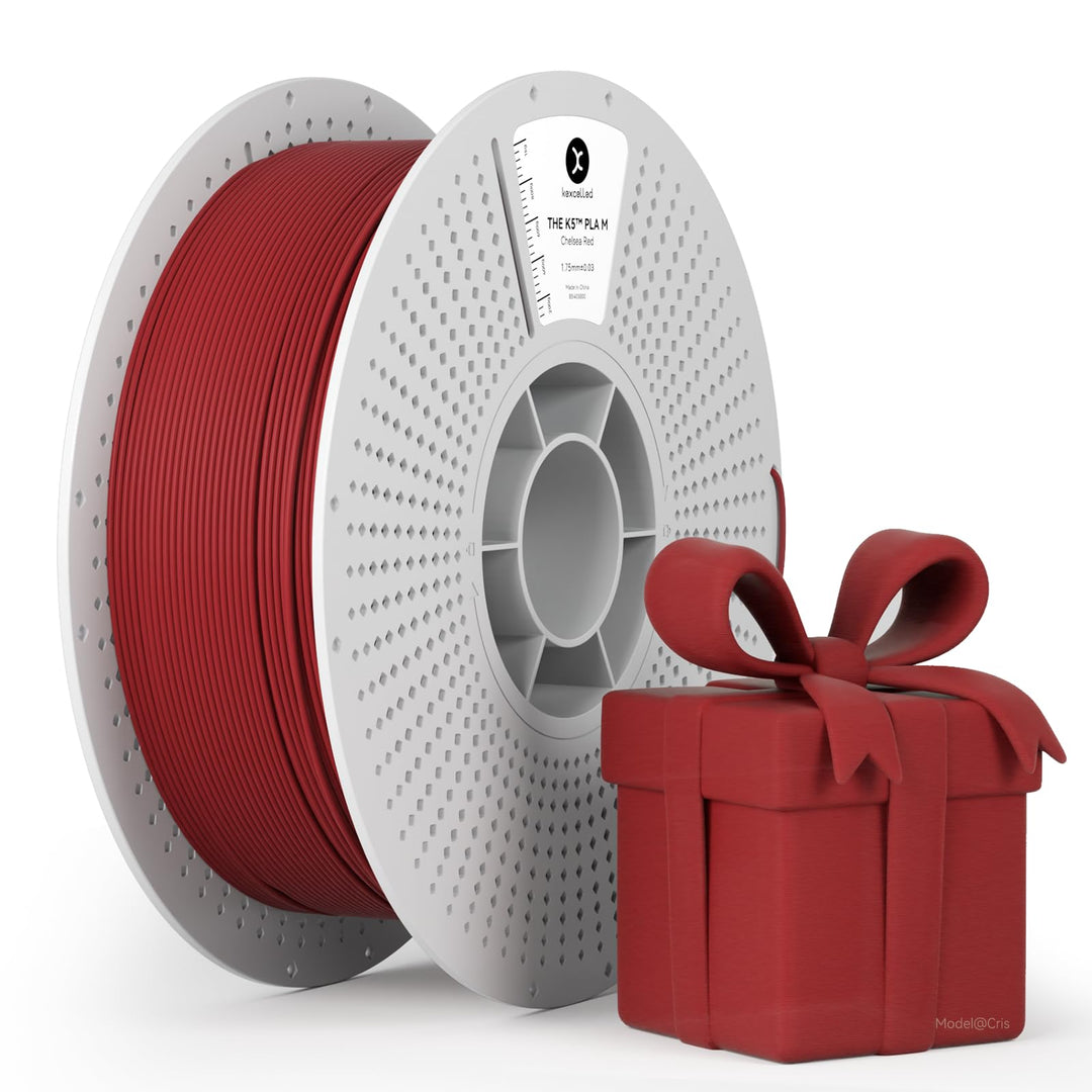 kexcelled Matte PLA Filament 1,75 mm +/- 0,03 mm, Glanzfreie Farbe, Matt Textur, 3D Drucker Filament