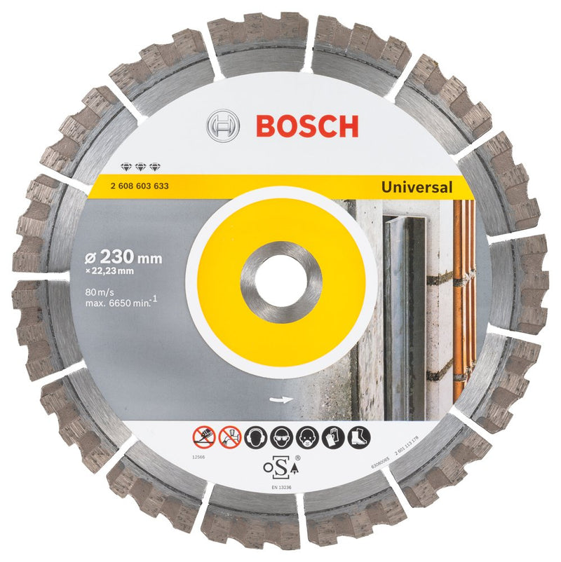 Bosch Accessories Bosch Professional Diamanttrennscheibe Best für Universal, 230 x 22,23 x 2,4 x 15