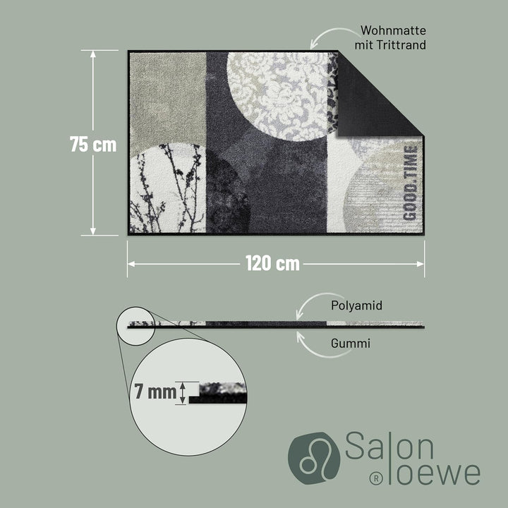 Salonloewe Teppich Natural Living 75x120cm H 75 cm | B 120 cm | L 0,7 cm, H 75 cm | B 120 cm | L 0,7