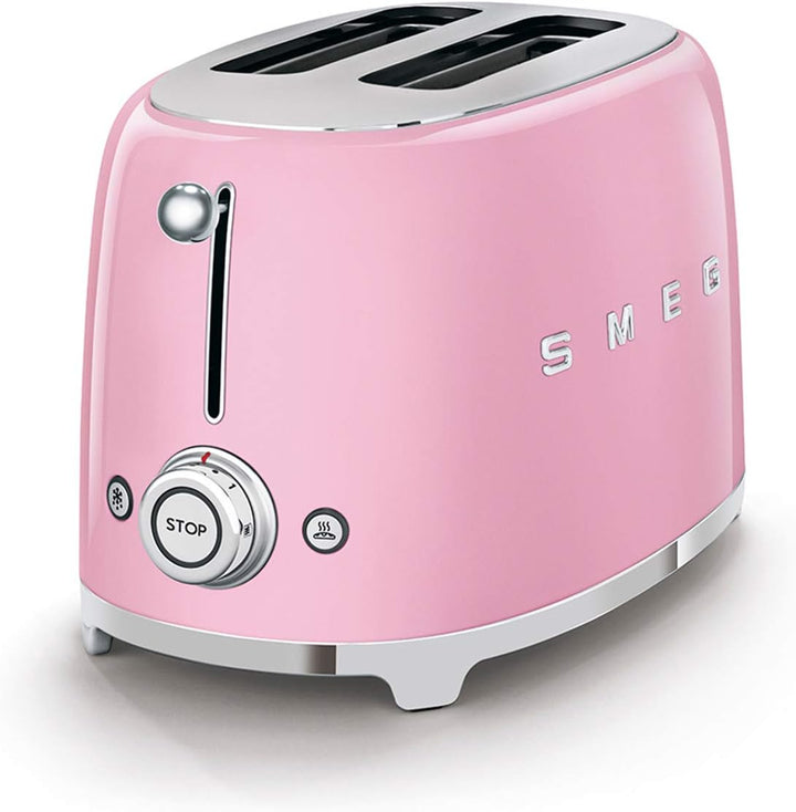 Smeg TSF01PKEU Toaster 2 Scheiben, cadillacpink, Rosa