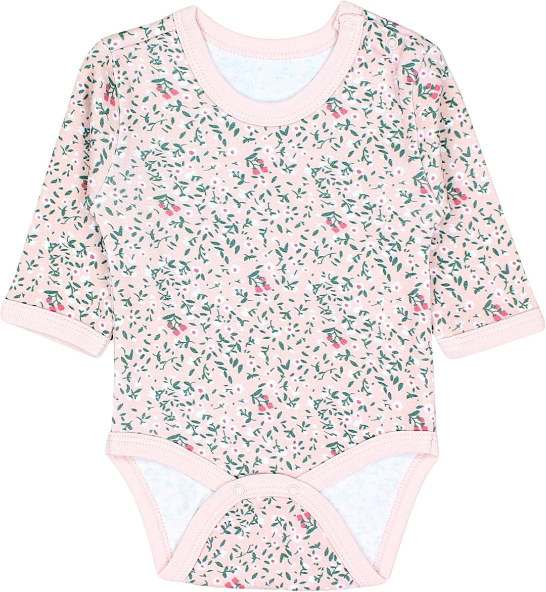 TupTam Baby Body Langarm Mädchen – 5er Pack Unifarbene Body Baby aus Baumwolle – OEKO-TEX zertifizie