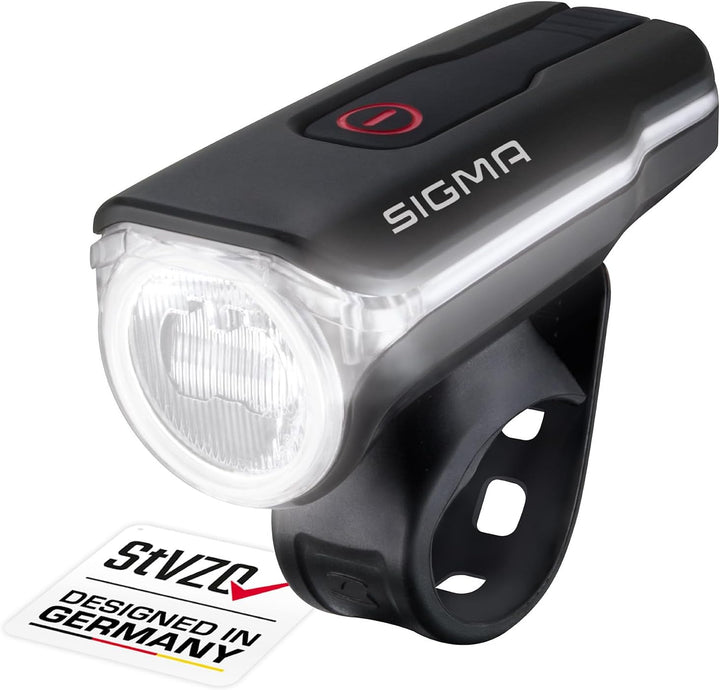 SIGMA Fahrradbeleuchtung Set Aura 60 USB/Nugget II | StVZO zugelassenes, akkubetriebenes Vorderlicht