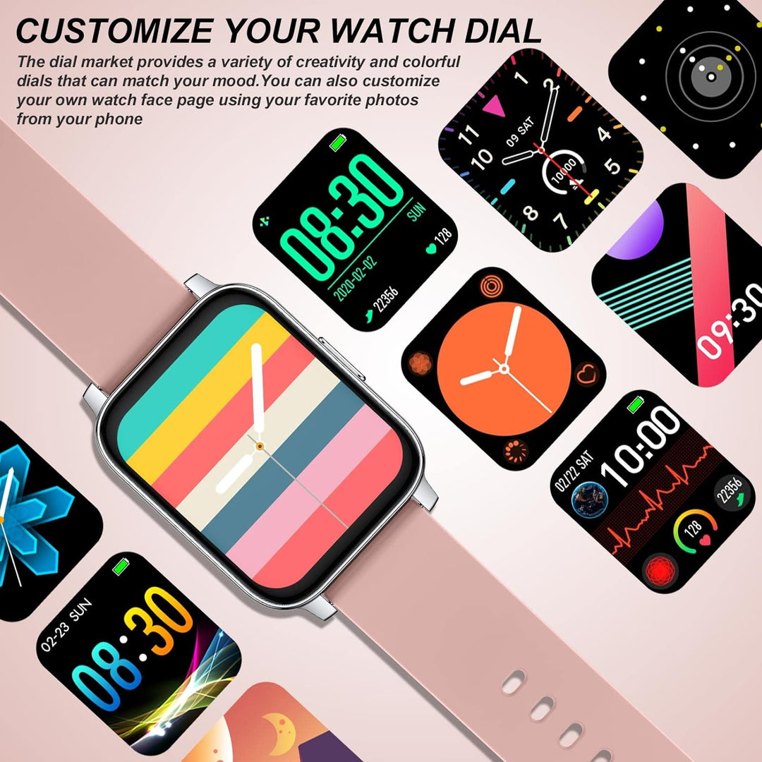 SUPBRO Smartwatch, 1.69 Zoll HD Voll Touchscreen Fitness Tracker Uhr, IP67 Wasserdicht Fitnessuhr mi