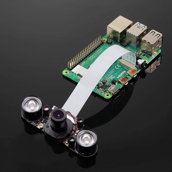 Weewooday Kompatibel mit Raspberry Pi Kamera Tag und Nachtsicht, IR-Cut Video Kamera 1080p HD Webcam
