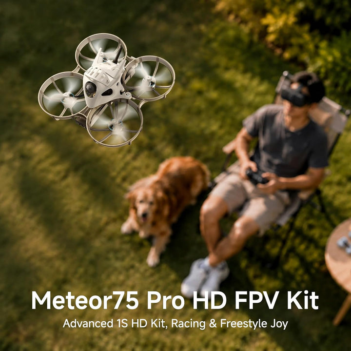 BETAFPV Meteor75 Pro P1 HD FPV Kit, LiteRadio 4 SE, VR04 HD Goggles, 1S RTF | P1 Air Unit VTX 1080P