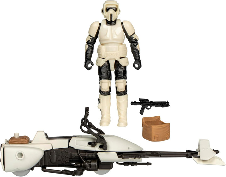 STAR WARS Epic World of Action Scout Trooper &amp; Speeder Bike, 10.2 cm Actionfigur &amp; Fahrzeug, Spielze