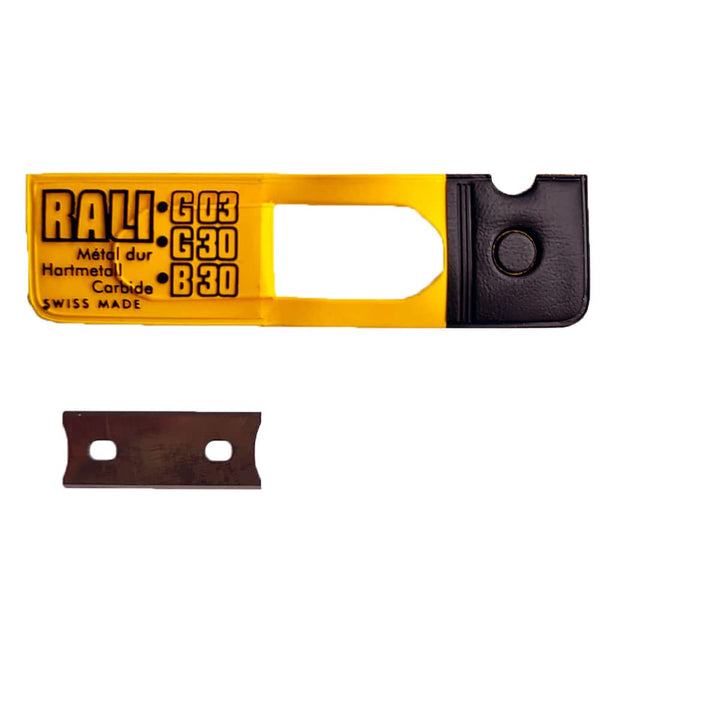 RALI 30mm Tungstenkarbid-Hobelmesser Ersatz für RALI G03 B30 G30 Taschenhobel Umkehrbare Bi-Cut-Klin