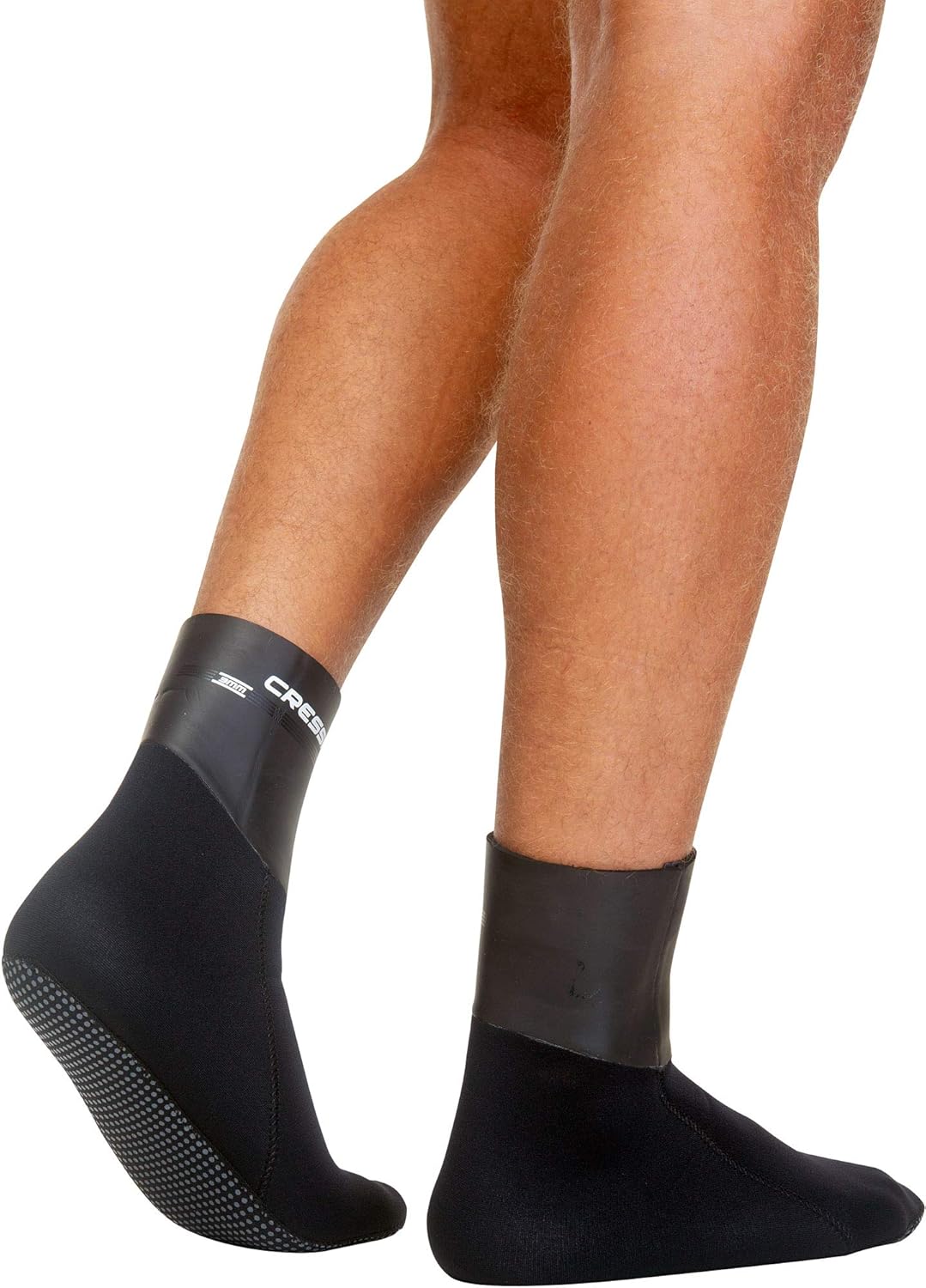 Cressi Sarago Socks (3 or 5mm) - Neopren Thermoschuhe 3 or 5mm, für Erwachsene Unisex 3 mm Schwarz S