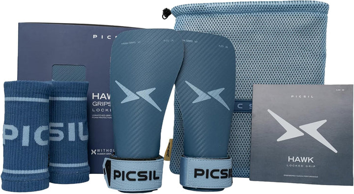 PICSIL Hawk Grips - Griffe Ohne Magnesium, Grip auf Sauberen Stangen, Dreilagig, Inklusive Handgelen