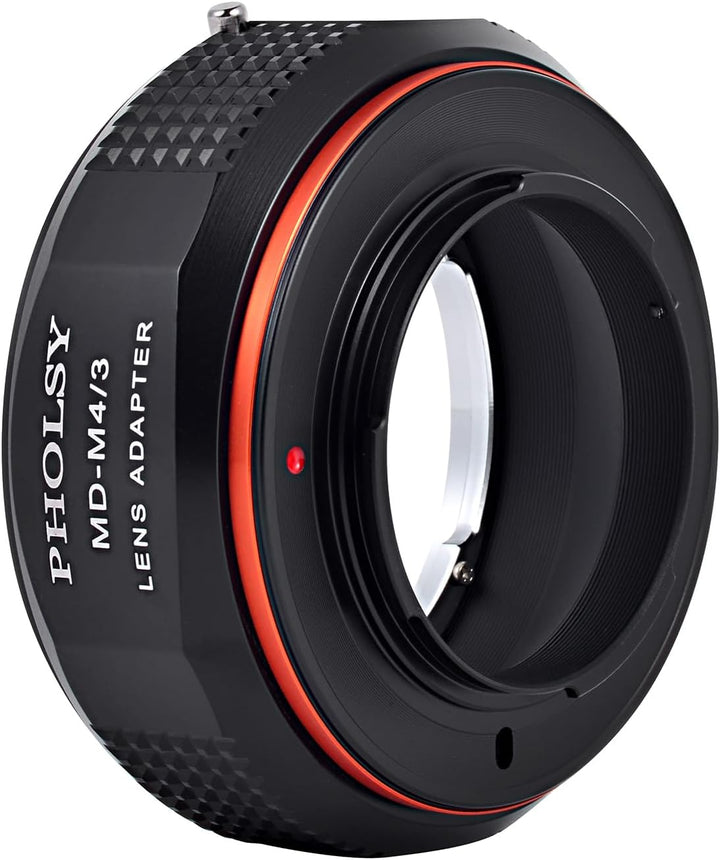 PHOLSY Objektivadapter MD auf MFT Kompatibel mit Minolta Rokkor MD / MC / SR Objektiv auf M4/3 Micro
