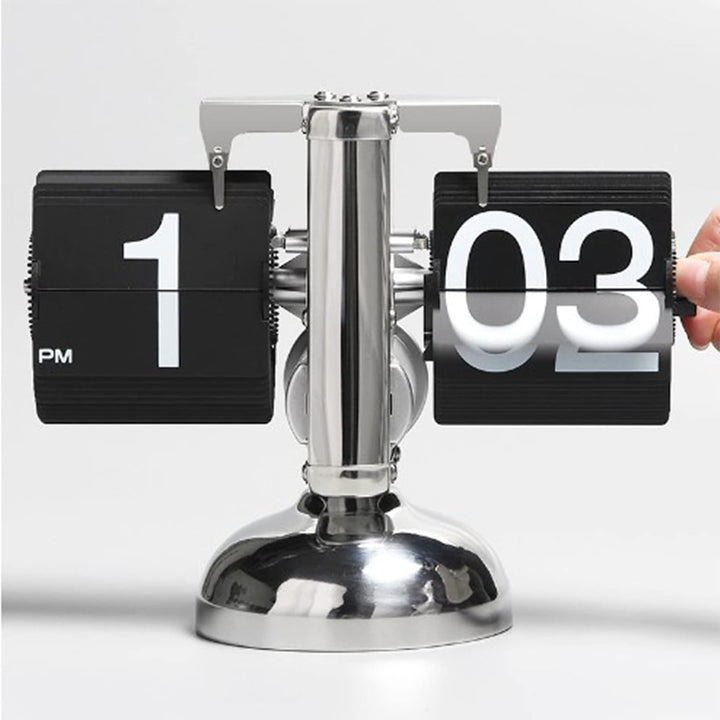 Greensen Retro Flip Uhr, Digital Klappuhr mit Quarz-Uhrwerk, Minimalistische Mechanische Auto Flip C
