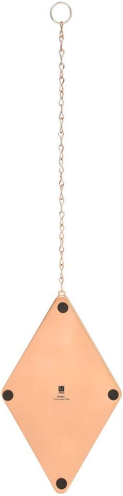 Umbra Dima Wandspiegel und Wanddekoration, Metall, Kupfer, 29 x 18 x 1.5 cm Kupfer 29 x 18 x 1.5 cm