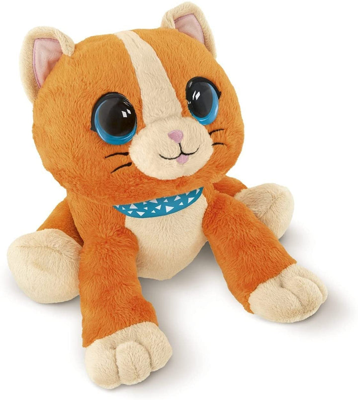 Chicco - Süsse Katze Kuckuckuck, interaktives Plüschtier 2in1, Farbe Orange, 0001077010000