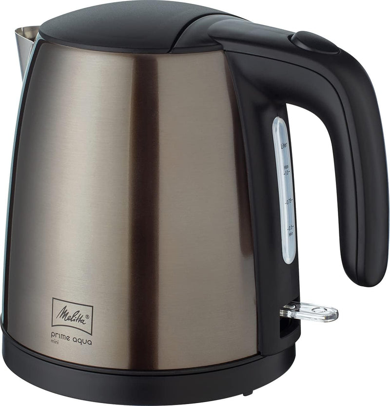 Wasserkocher - MELITTA - Prime Aqua mini, Edelstahl, Farbedition: Metallic Grey, 1.0 L, 2200 W, 1018