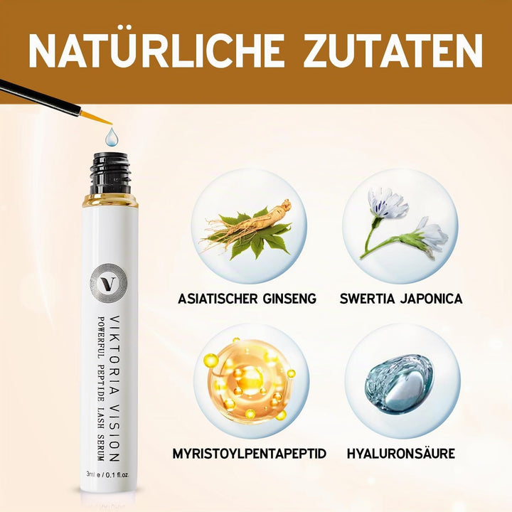 Viktoria Vision Powerfull Peptide Lash Serum – Extrem lange Wimpern in 5 Wochen, Wimpernserum, Wimpe