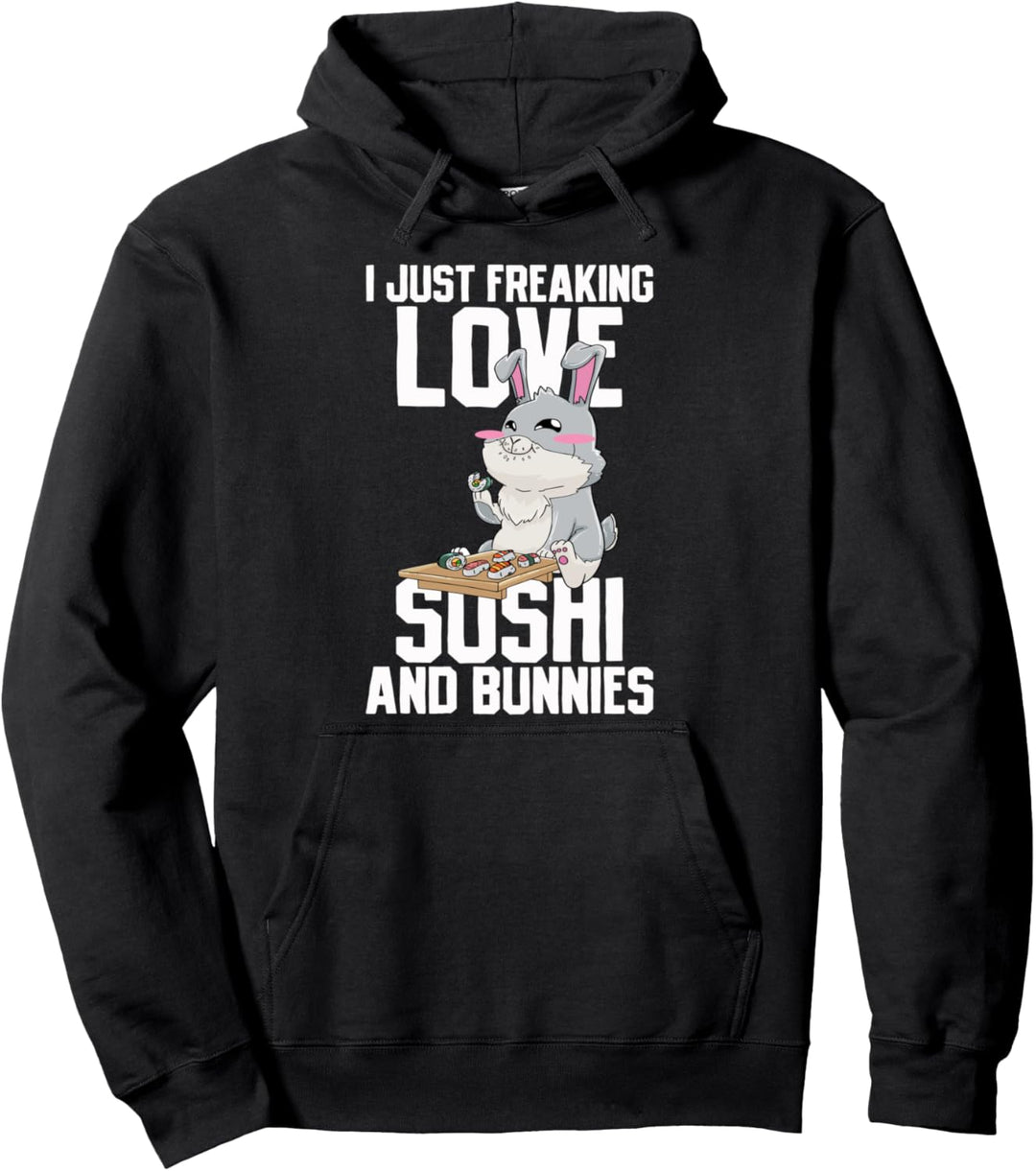 Sushi Hase Kaninchen Kawaii Pullover Hoodie