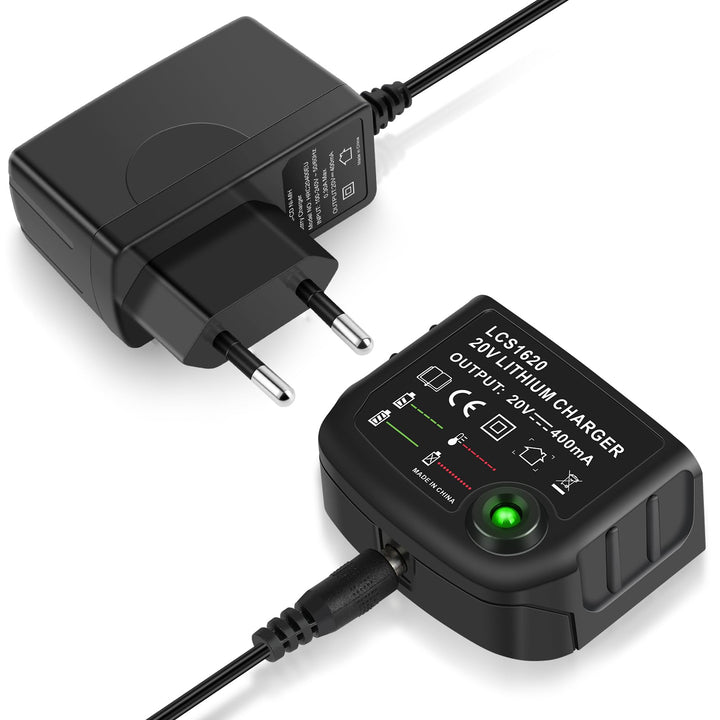 18V/20V Ladegerät Kompatibel mit Black & Decker, ASUNCELL Akku Schnellladegerat für Black & Decker B