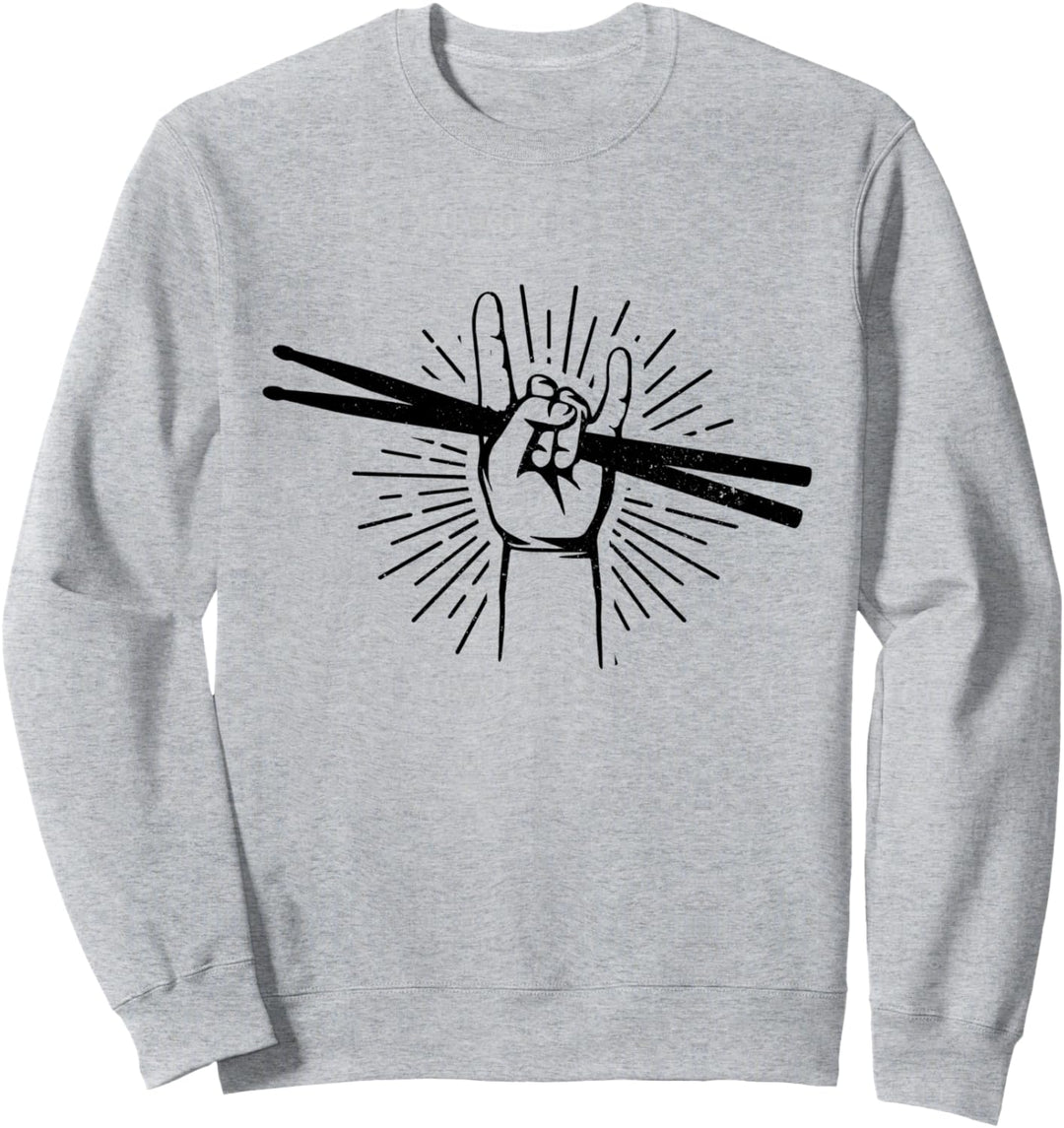 Drummer Schlagzeug Rock & Roll Musik Schlagzeuger Geschenk Sweatshirt