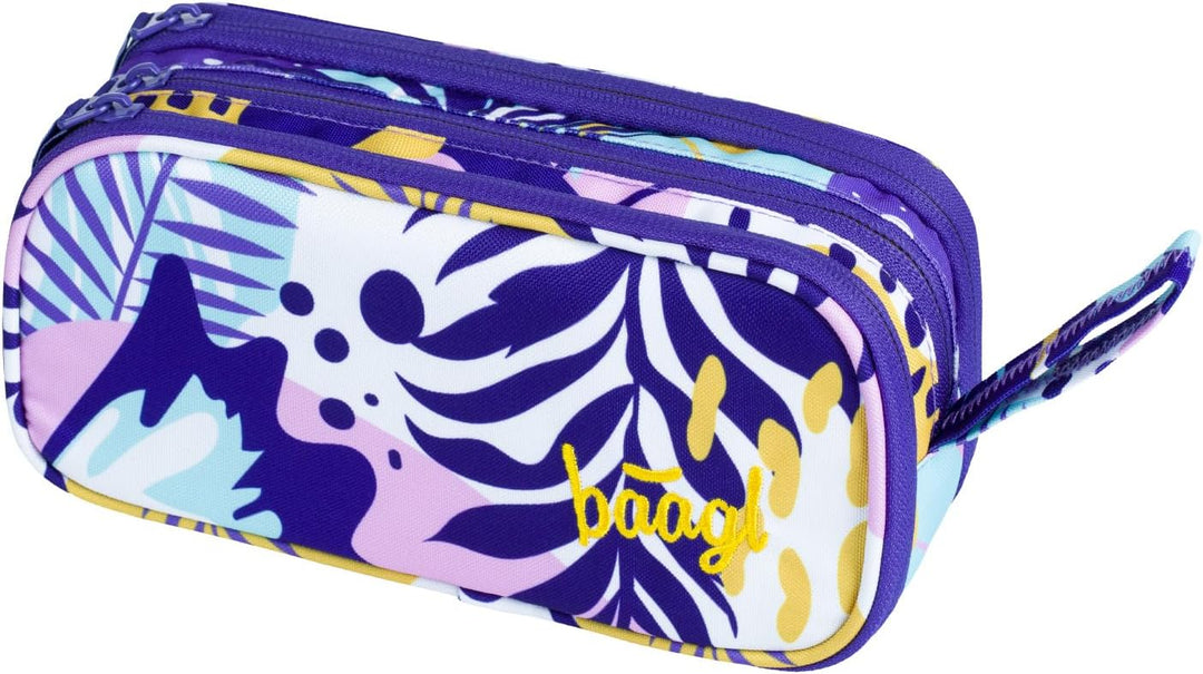Baagl Federmäppchen Turnbeutel Set 2-teilig Mädchen Schule Mäppchen Violet | Der robuste Gymsack und