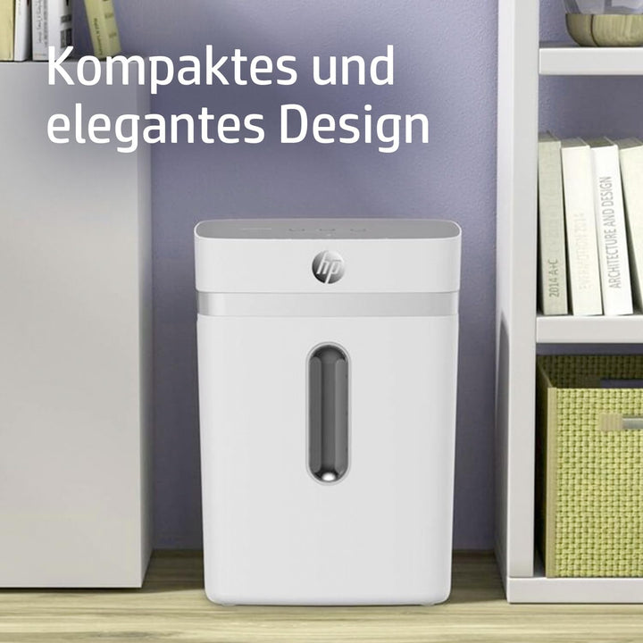 HP OneShred 12CC, Aktenvernichter, Sicherheitsstufe P-4, Cross Cut, 12 Blatt, 2802 weiss 12 Blatt Cr