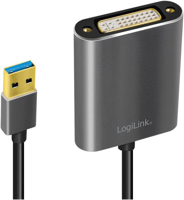 LogiLink Adapter USB 3.0 auf DVI zu DVI, zu DVI