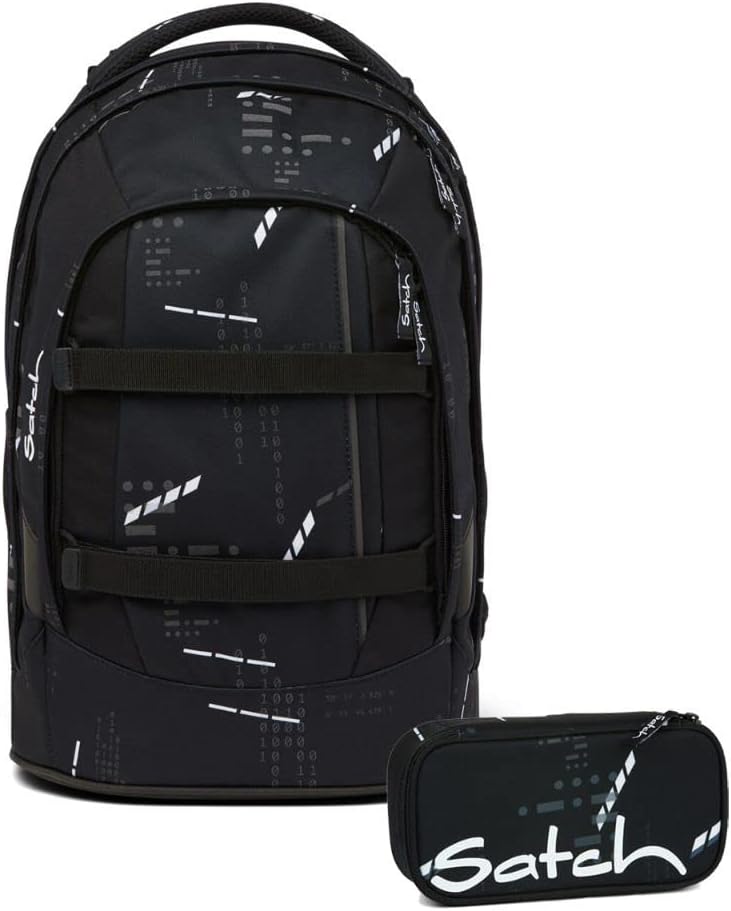 satch Pack Schulrucksack Set 2tlg. mit Schlamperbox Ninja Matrix