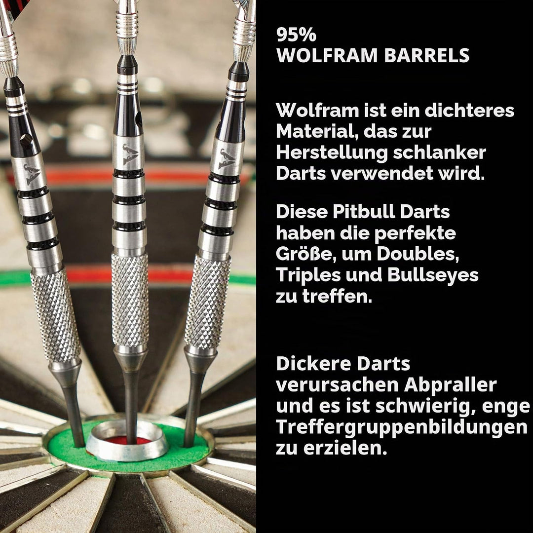 Viper Blitz Dartpfeile aus 95% Wolfram mit Stahlspitze, mit Aufbewahrungs-/Reiseetui 24 Gramm, 24 Gr
