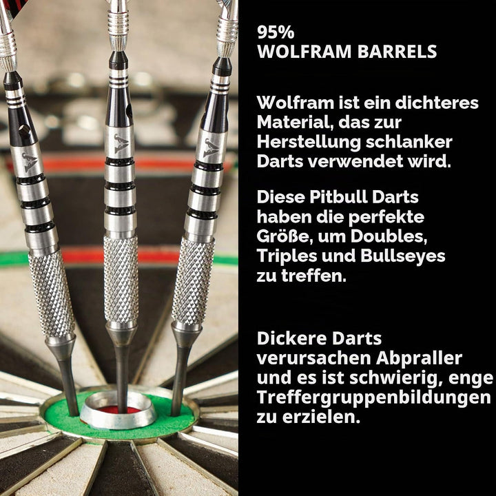 Viper Blitz Dartpfeile aus 95% Wolfram mit Stahlspitze, mit Aufbewahrungs-/Reiseetui 24 Gramm, 24 Gr