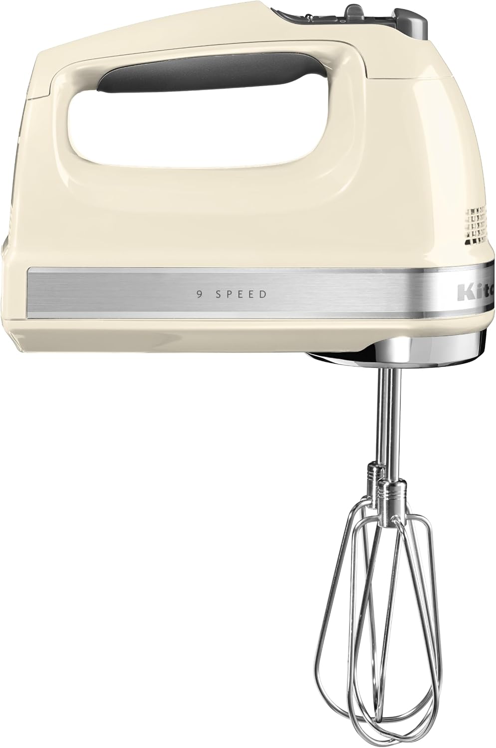 KitchenAid Handmixer 9 Stufen, 85W leiser DC-Motor mit Sanftanlauf, 6 Zubehörteile – Rühr-, Knethake